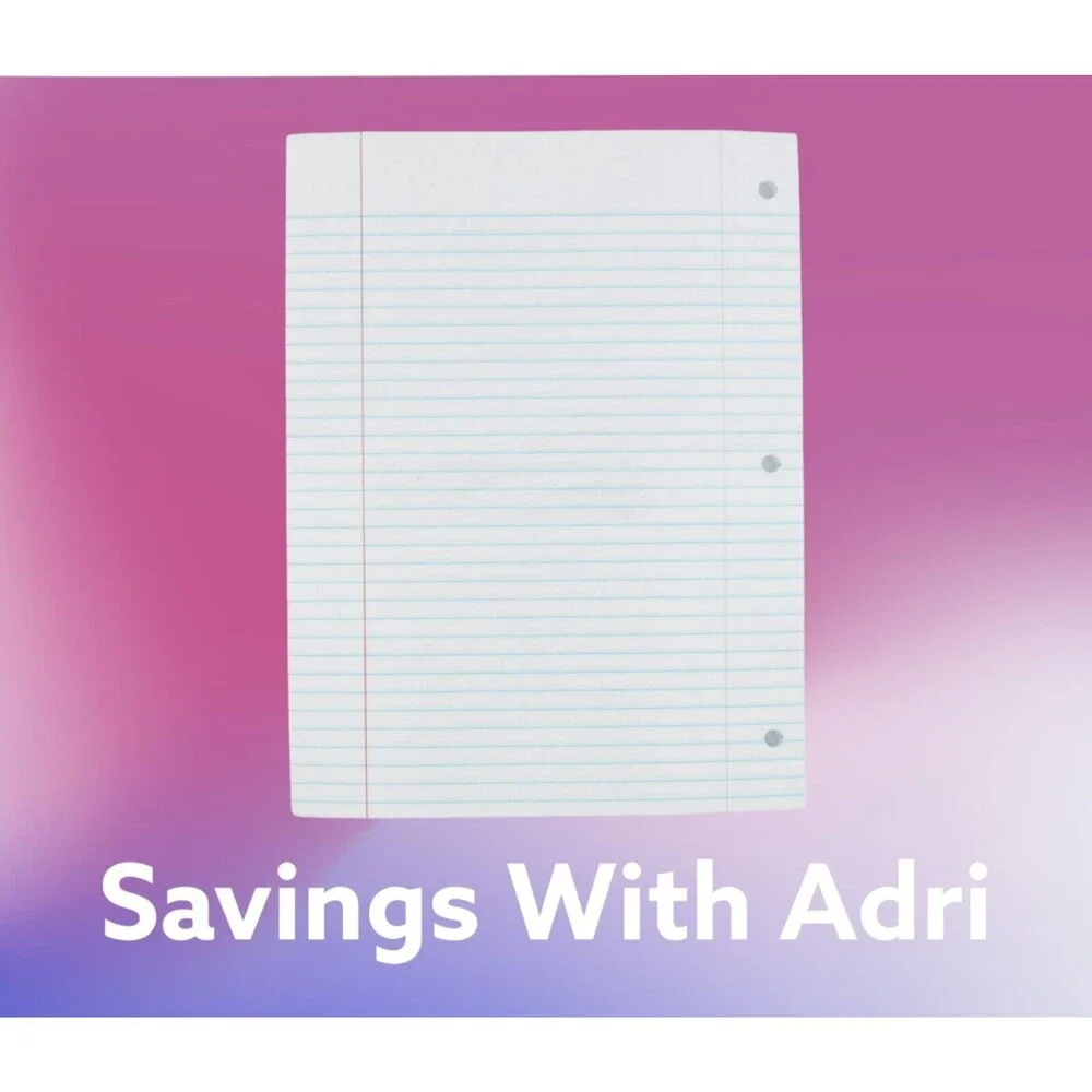 2x Norcom Tools for Knowledge 150 Sheets College Ruled Notebook Filler Paper